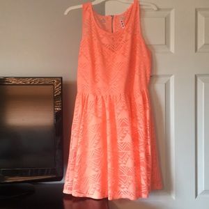 Skater dress her , beautiful coral color